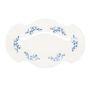 Serving dish 39x25cm blue flower Retro