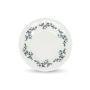 Plate 27cm black flower Retro