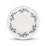 Assiette plate 32cm black flower Retro