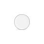 Assiette plate 24cm coupe black rim Basic White