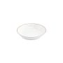 Schüssel 21xH4cm coupe burgundy rim Basic White