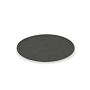 Assiette plate 30cm low rim black Livelli