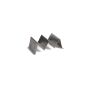 Taco houder 19x10xH6cm 3 delen antique zilver Serve