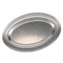 Serveerschaal 48x31cm met gestructureerde rand antique zilver Serve