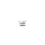 Porte-toast 12x7,5xH6,5cm 4 fentes antique argent Serve