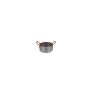 Serving dish 10,5xH5cm with gold handle hammered antique silver Serve