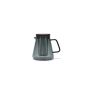 Theepot 93cl met glazen filter en deksel grijs Luma