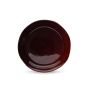 Assiette plate 27,5cm dark maroon Manon