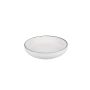Bowl 22xH5cm black rim Fade