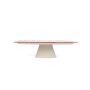 Plat à tarte sur pied 32,5xH9cm burgundy Cyril