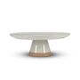 Tortenplatte 33,5xH12cm beige Cameo
