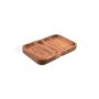 Plat à servir 28x19xH3cm 2 parties Chop