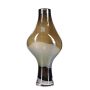 Vase 19xH38,5cm organic metallic grey Vesper