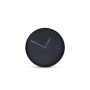 Wall clock 30x4,5cm abstract black Pulse