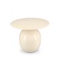 Table gigogne 50xH40cm métal ivory Mio