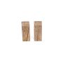 Book-end marble brown Opus - Set of 2
