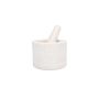 Mortar and pestle 14xH10cm white Marbliss