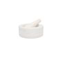 Vijzel en stamper 16xH6cm white Marbliss