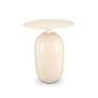Bijzettafel 40xH52cm metaal ivory Mio