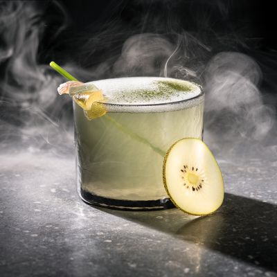 Glas 21cl green Zora - set/4
