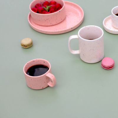 Plate 20,5cm pink Fika