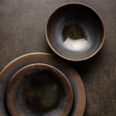 Kom 14xH6cm gold Cone