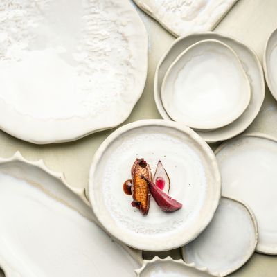 Serveerschaal 31,5x16cm pure pearl Icon