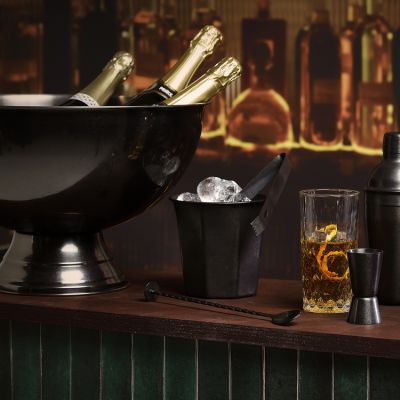 Ice cubes tong 16cm antique black Bar