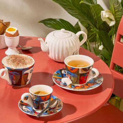 Soucoupe à moka 12,5cm abstract Barista