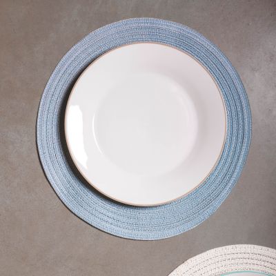 Placemat 36cm rond blauw Nala