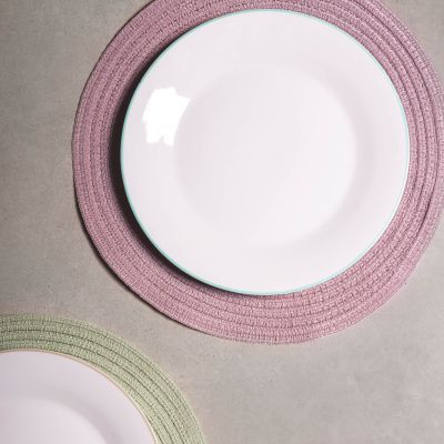 Placemat 36cm round taupe Nala