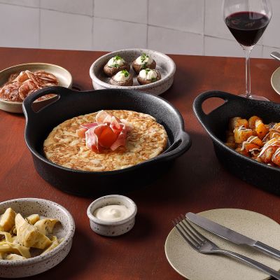 Baking dish 14x11,5xH3cm black Ardo