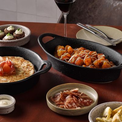Baking dish 31,5x16xH5,5cm black Ardo
