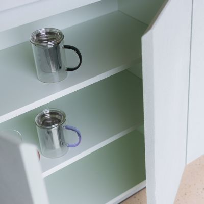 Theebeker 43cl met filter en deksel groen Liv