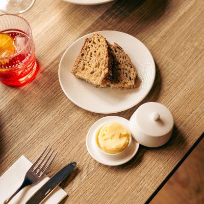 Butterdose 8xH4cm weiß Gusto