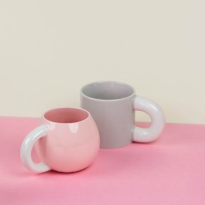 Mug 33cl round pink Lola