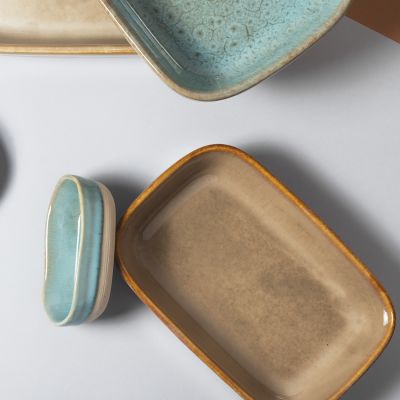 Baking dish 13x9xH2cm beige Oven