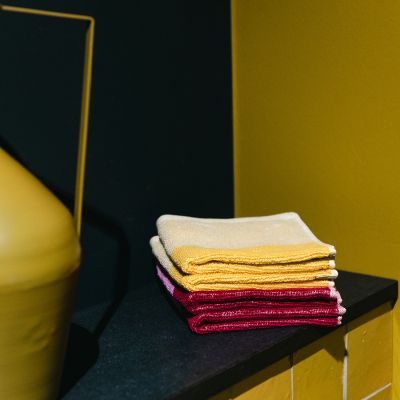 Handdoek 30x30cm blush pink Pixie - set/2