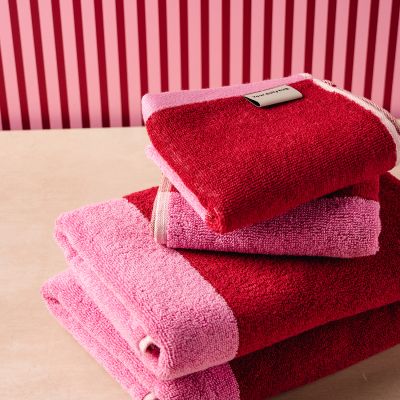 Handdoek 30x50cm blush pink Pixie - set/2