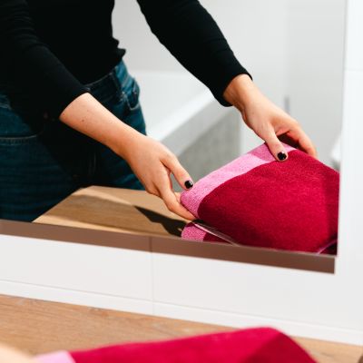 Badhanddoek 50x100cm blush pink Pixie - set/2