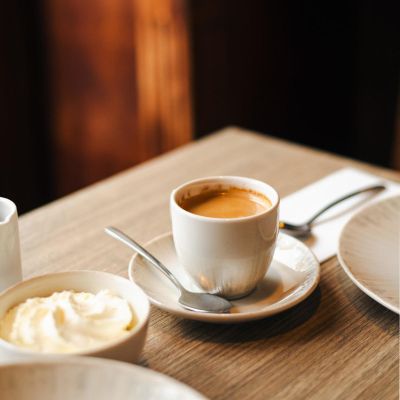 Mokkauntertasse 11cm grau Nuance