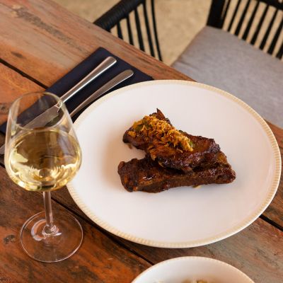 Assiette plate 27cm beige Linea