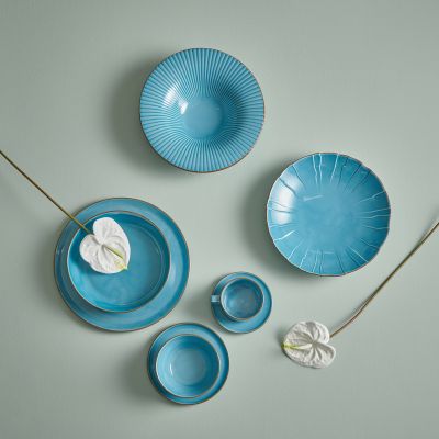 Diep bord 20cm blauw Collect