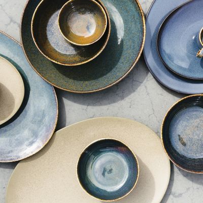 Schüssel 10xH4,5cm dunkelblau Cirro