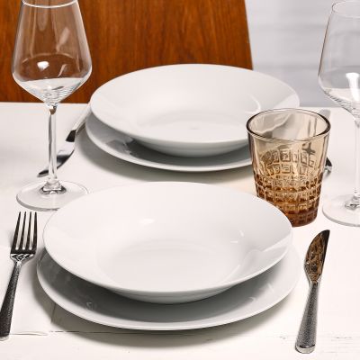 Diep bord 23xH4cm Basic White