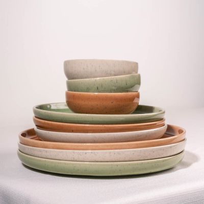 Assiette plate 22xH2,5cm vanille Blush