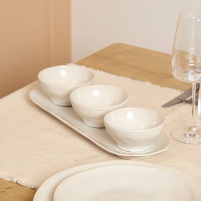 Serving dish 36x12,5cm beige Rocca