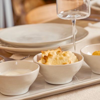 Bowl 10,5xH5cm beige Rocca