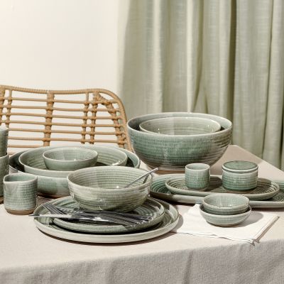 Kom 16,5xH6,5cm groen Cameo