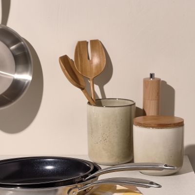 Serving cutlery set 2 pieces wood Essenza